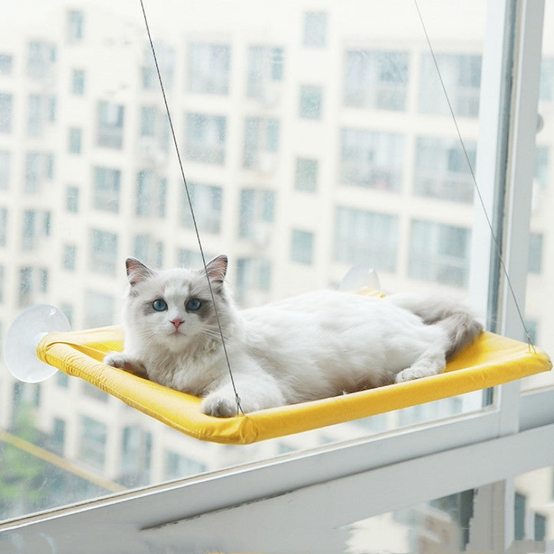 Pet Litter Sucker Hanging Cat Window Hammock – Strong Suction Cup Sunny Perch Bed for Indoor Cats