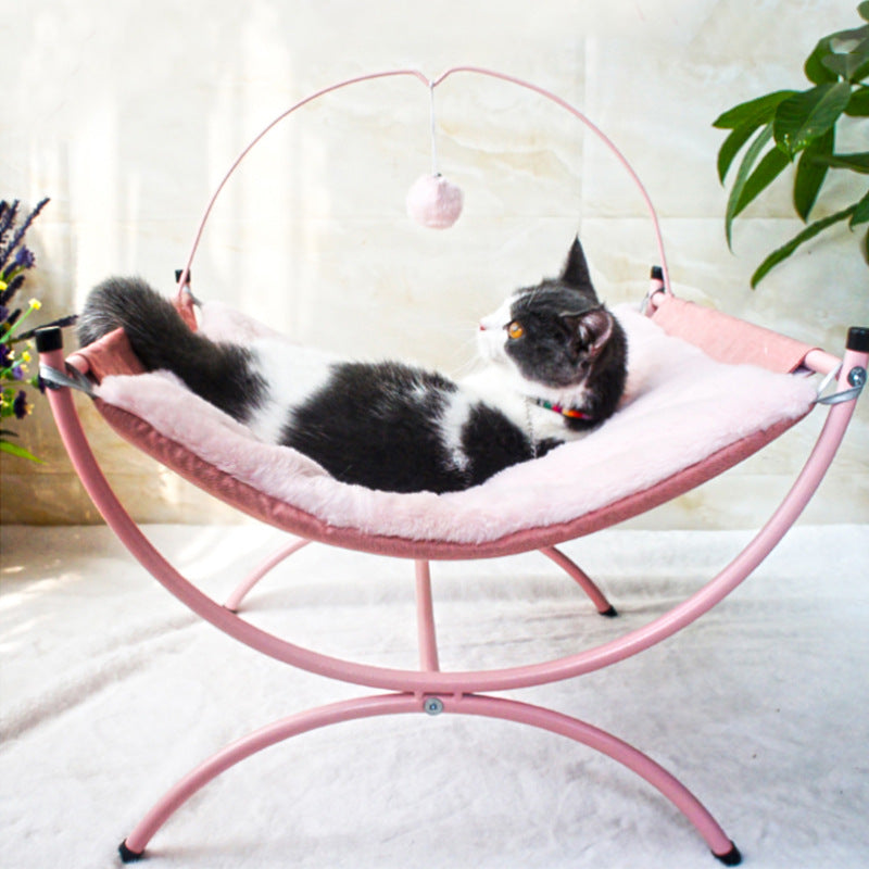 Four Seasons Universal Cat Recliner Cat Bed – All-Season Plush Lounge Sofa for Indoor Cats
