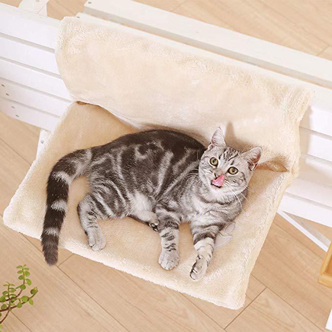 Cozy Cat Hammock Bed – Soft Hanging Cat Lounger for Indoor Cats