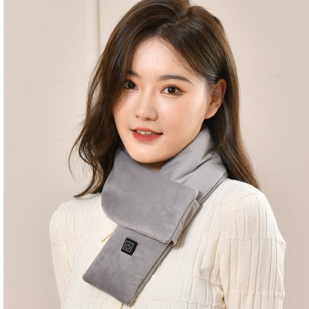 Autumn Winter USB-Heated Smart Power Bank Heated Scarf